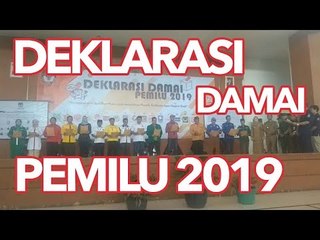15 Parpol di Purwakarta Ikuti Deklarasi Damai Pemilu 2019