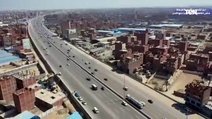 أعمال توسعة طريق الدائري في المسافة من كوبري السلام حتى التقاطع مع طريق شبرا بنها الحر