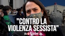 8 marzo a Milano, studenti in piazza contro la violenza sulle donne 