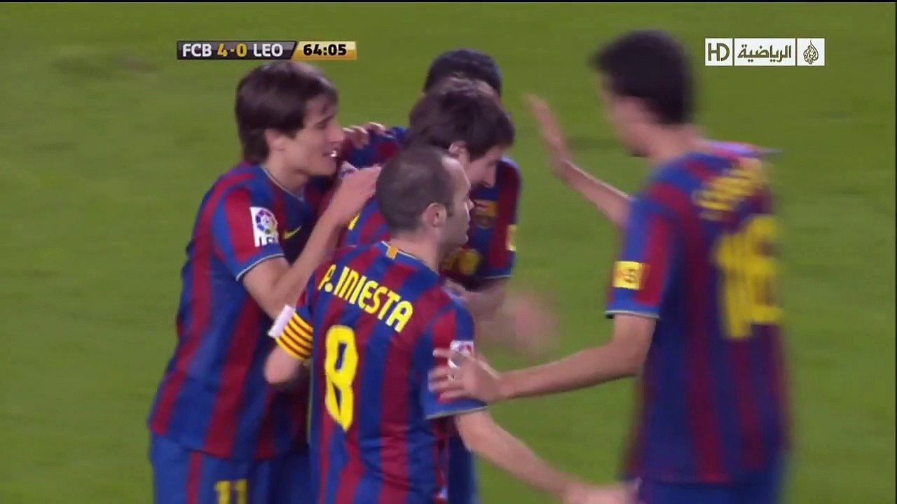177. Lionel Messi vs Cultural Leonesa (Copa del Rey Round of 32) (Home) 09-10