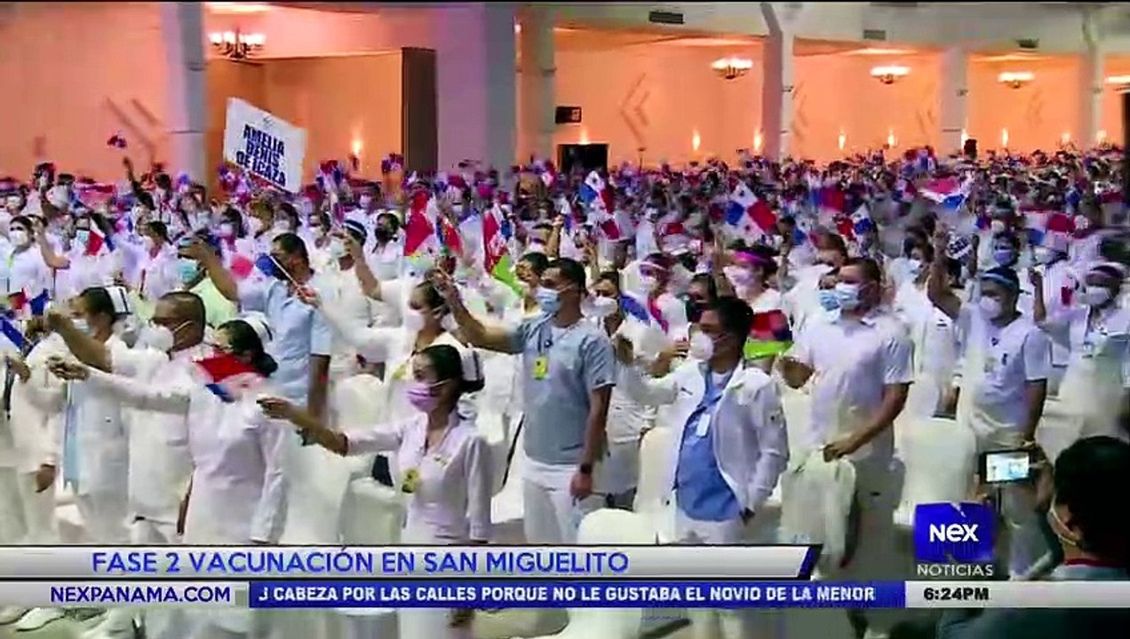 Fase 2 vacunación en San Miguelito - Nex Noticias