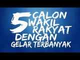 Inilah Sejumlah Calon Wakil Rakyat Dengan Gelar Terbanyak