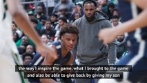 LeBron playing alongside son Bronny 'definitely' a long-term goal