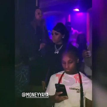 Yaya Mayweather was in the club, watching Jania turn up to Lil Durk and Pooh Shiesty, after dissing Back In Blood, and fans said she was on the phone calling Kentrell (NBA Youngboy), the DJ, and security