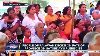 People of Palawan to decide on fate of province on Saturday’s plebiscite