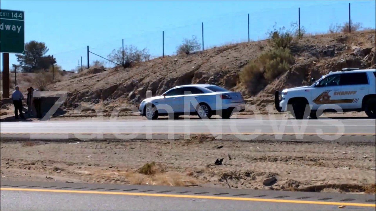 Needles, CA: 3-1-2021: Local man arrested along the right shoulder of eastbound Interstate 40 after evading deputies.