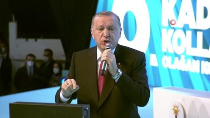 Son dakika haber: Cumhurbaşkanı Erdoğan, "Bunlar baskıya uğrayan kadının önce başına, sonra duruşuna bakarlar"