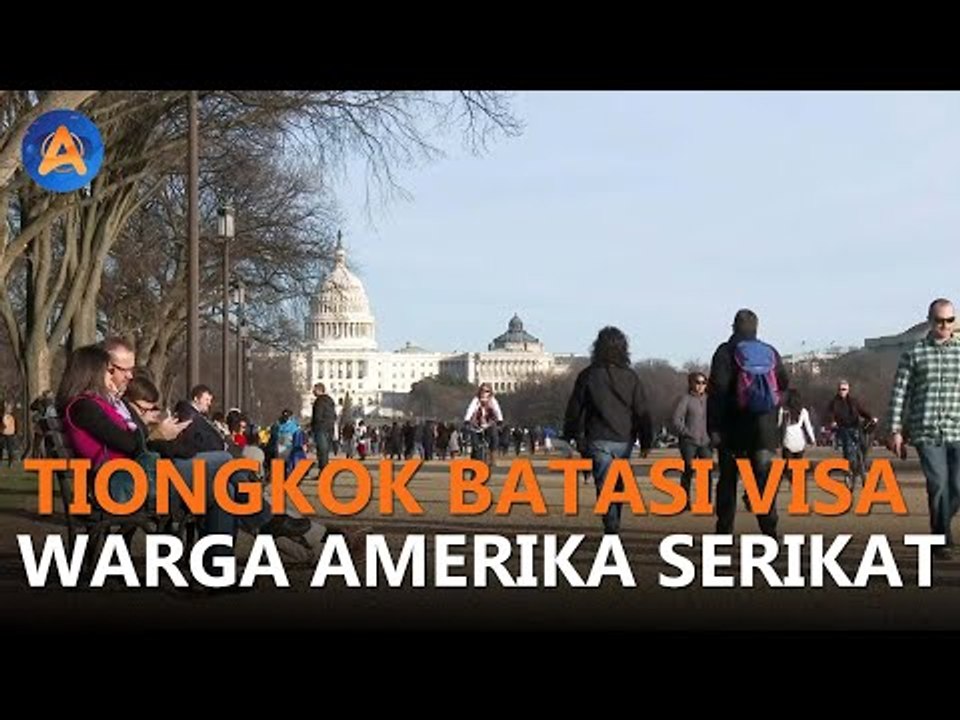 TIONGKOK BATASI VISA WARGA AMERIKA SERIKAT