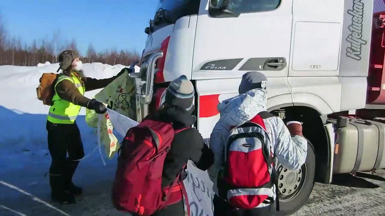Finnish Sisu truck vs Eco-fascists