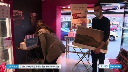 A Saint-Lô, les œuvres d'un musée s'exposent dans les commerces