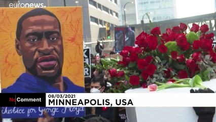 Protesto na véspera do julgamento da morte de George Floyd