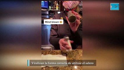 Viralizan la forma correcta de utilizar el salero