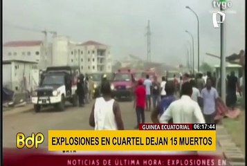 Download Video: Guinea Ecuatorial: cadena de explosiones en arsenal militar deja 30 fallecidos