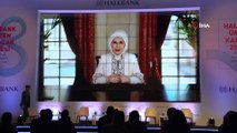 Emine Erdoğan, Halkbank Üreten Kadınlar Zirvesi'ne video mesaj gönderdi: 'Kadın ruhunun yaşamın hamuruna katılmadığı bir gelecek, eksiktir, yarımdır. Dolayısıyla daha adil, içinde herkese yer olan, medeniyet değerlerinin korunduğu bir gelece