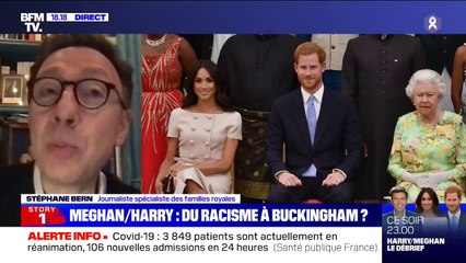 nterview de Meghan et Harry: selon Stéphane Bern, "la reine n'est absolument pas raciste, les membres de la famille non plus"