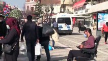 EDİRNE - Polis ekipleri 'sosyal mesafe ihlaline' izin vermiyor