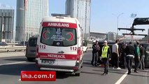 TEM'de kaza... Trafik kitlendi