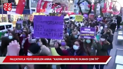 Falçata ile yüzü kesilen Ukraynalı Anna: Kadınların böyle birlik olması çok iyi
