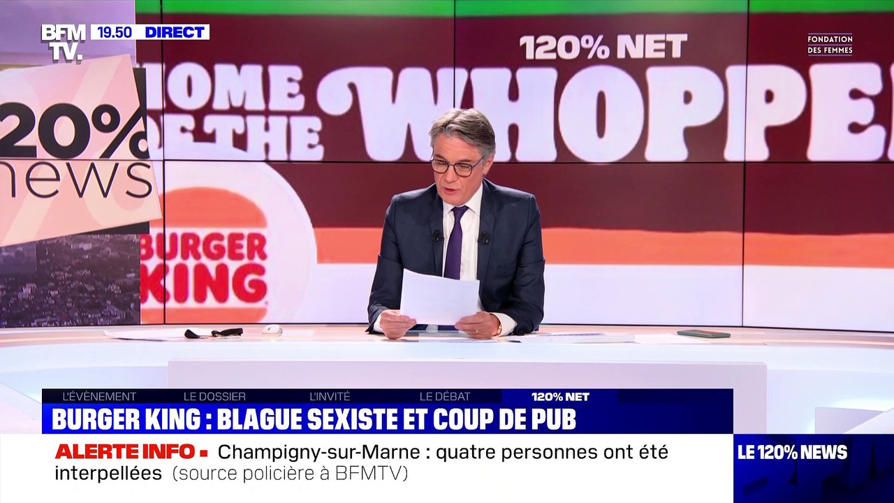 120% Net: Burger king, blague sexiste et coup de pub - 08/03