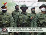 Carabobo se desplegó en unión cívico militar policial para desarrollar ejercicios de defensa integral