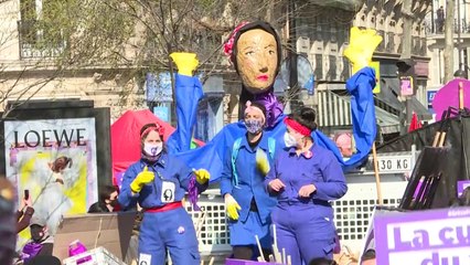 Marchas, murales y reclamos en día internacional de la mujer