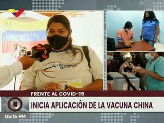 Personal educativo del UEN Miguel Antonio Caro se aplica vacuna china contra el coronavirus