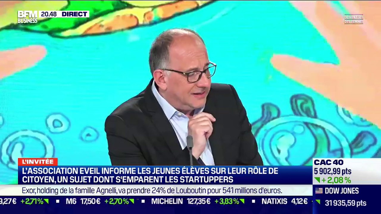 Andrée Sfeir (Association Eveil) :  L'association Eveil informe les jeunes élèves sur leur rôle de citoyen, un sujet dont s'emparent les startuppers - 08/03