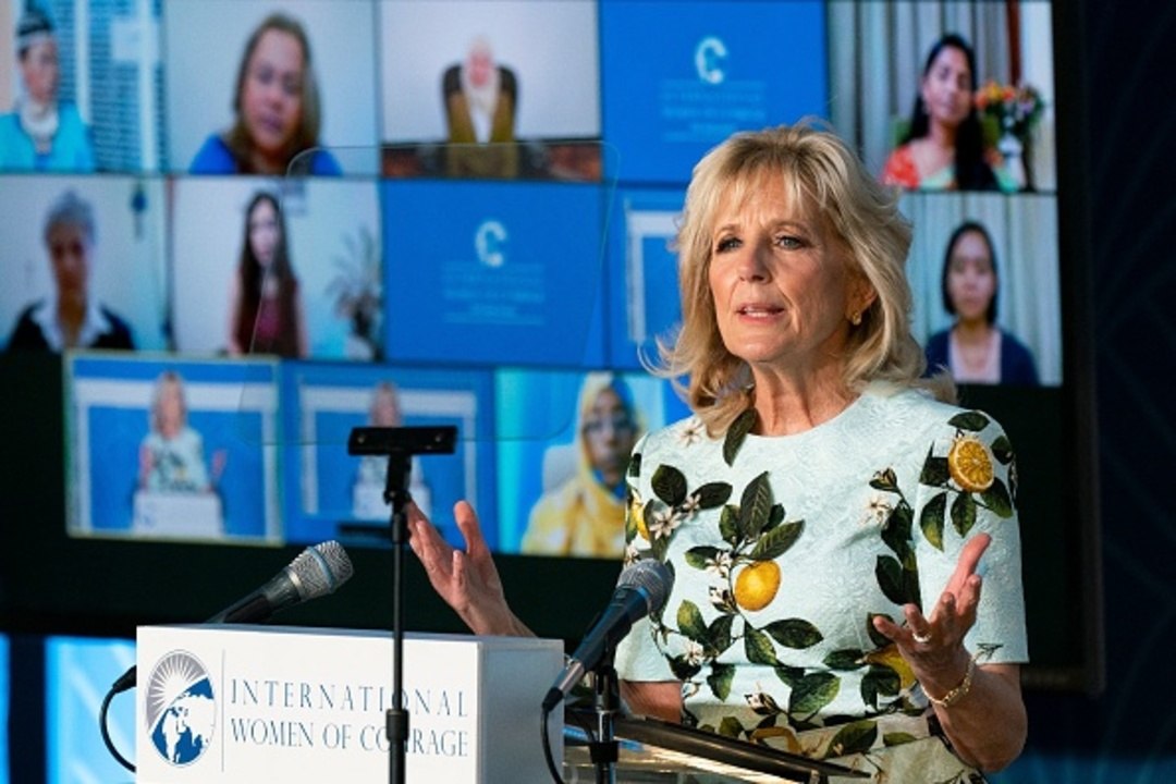 Jill Biden Took a Major Style Cue From Meghan Markle For International Women's Day