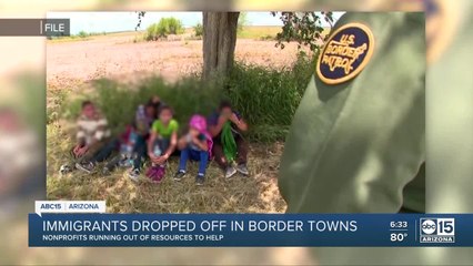 Immigrants dropped off in border towns looking for resources