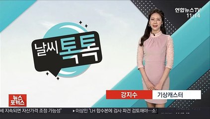 [날씨톡톡] 낮 동안 포근…서쪽 하늘 가득 미세먼지 기승