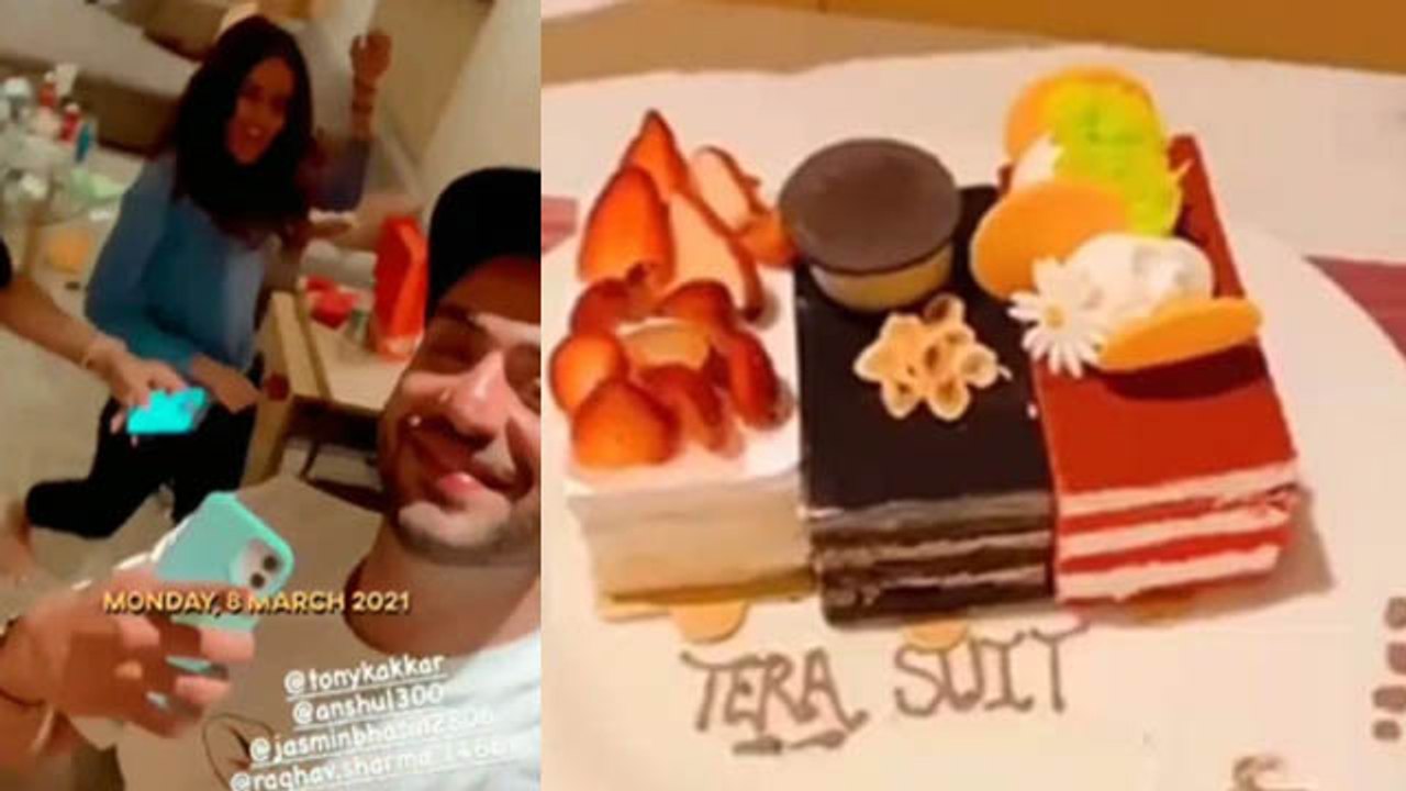 Bigg Boss 14: Jasmin Bhasin and Aly Goni ने Tera Suit की Success पर  की Party|FilmiBeat