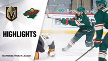 Golden Knights @ Wild 3/8/21 | NHL Highlights