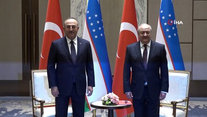 - Bakan Çavuşoğlu Özbekistanlı mevkidaşı Kamilov ile görüştü