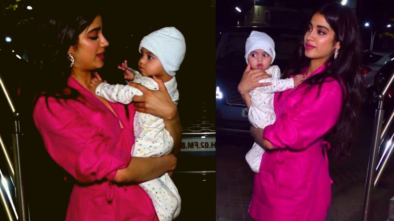Jhanvi Kapoor ने Roohi के Promotion के वक़्त एक छोटे बच्चें के ऐसे खेलती दिखी |FilmiBeat