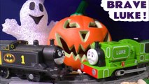 Brave Luke from Thomas and Friends with Ghosts and Spooky Halloween tricks in this Family Friendly Full Episode English Toy Trains Story for Kids from Kid Friendly Family Channel Toy Trains 4U