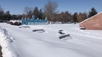 Kar yağışı sonrası güzel görüntüler oluştu