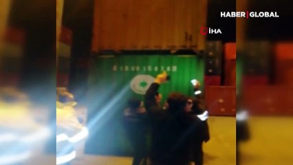 Günlerce konteynerde saklandılar! Delik açıp hayatta kaldılar