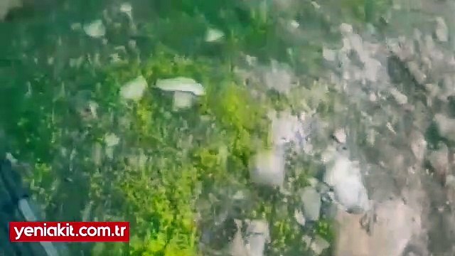 Cinderes'te çatışmanın sıcak anları görüntülere böyle yansıdı