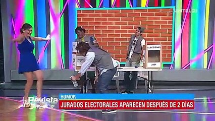 Humor: jurados electorales aparecen después de dos días