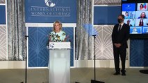 Jill Biden gives message of HOPE on International Women's Day