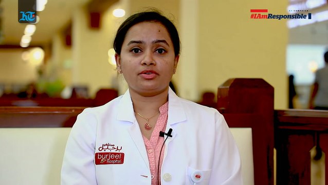 Clinical dietician Archana Baju provides food tips as part of the #IAmResponsible KT campaign