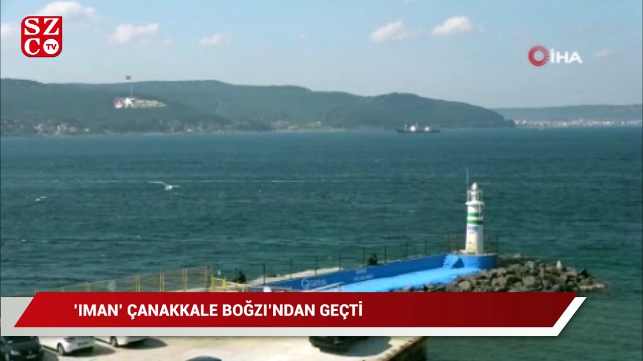 Rus askeri ikmal gemisi ‘IMAN’ Çanakkale Boğazı’ndan geçti