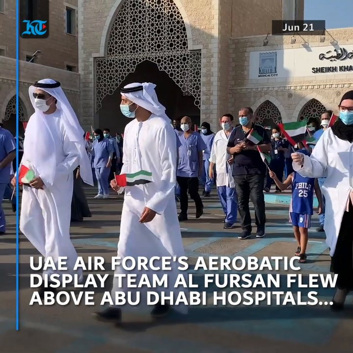 Thanking Covid-19 heroes: UAE Air Force pay tribute