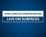 How long do coronaviruses live on surfaces