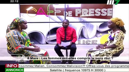 CAFÉ DE PRESSE DU 08 MARS 2021
