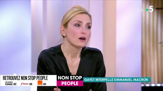 Julie Gayet pousse un coup de gueule contre le gouvernement