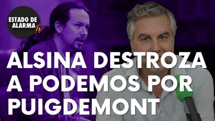 Alsina destroza a Podemos por seguir defendiendo la inviolabilidad de Puigdemont