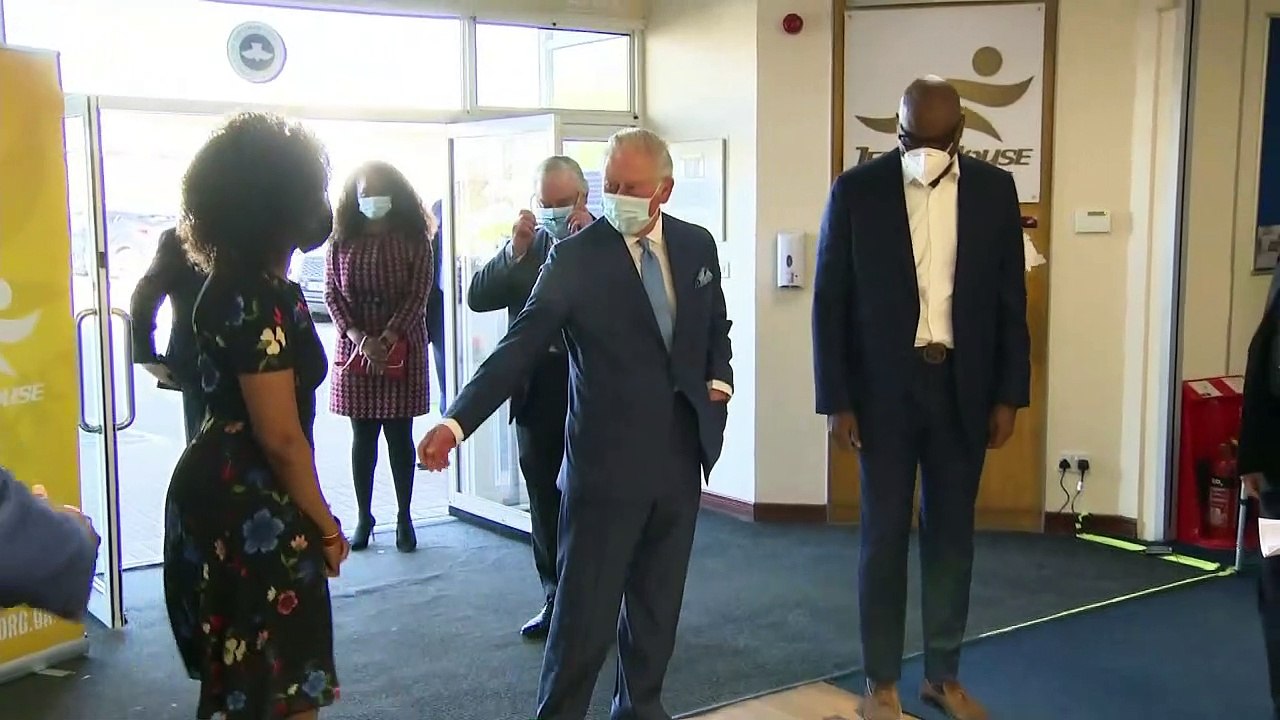 Reporter asks Prince Charles about Oprah interview