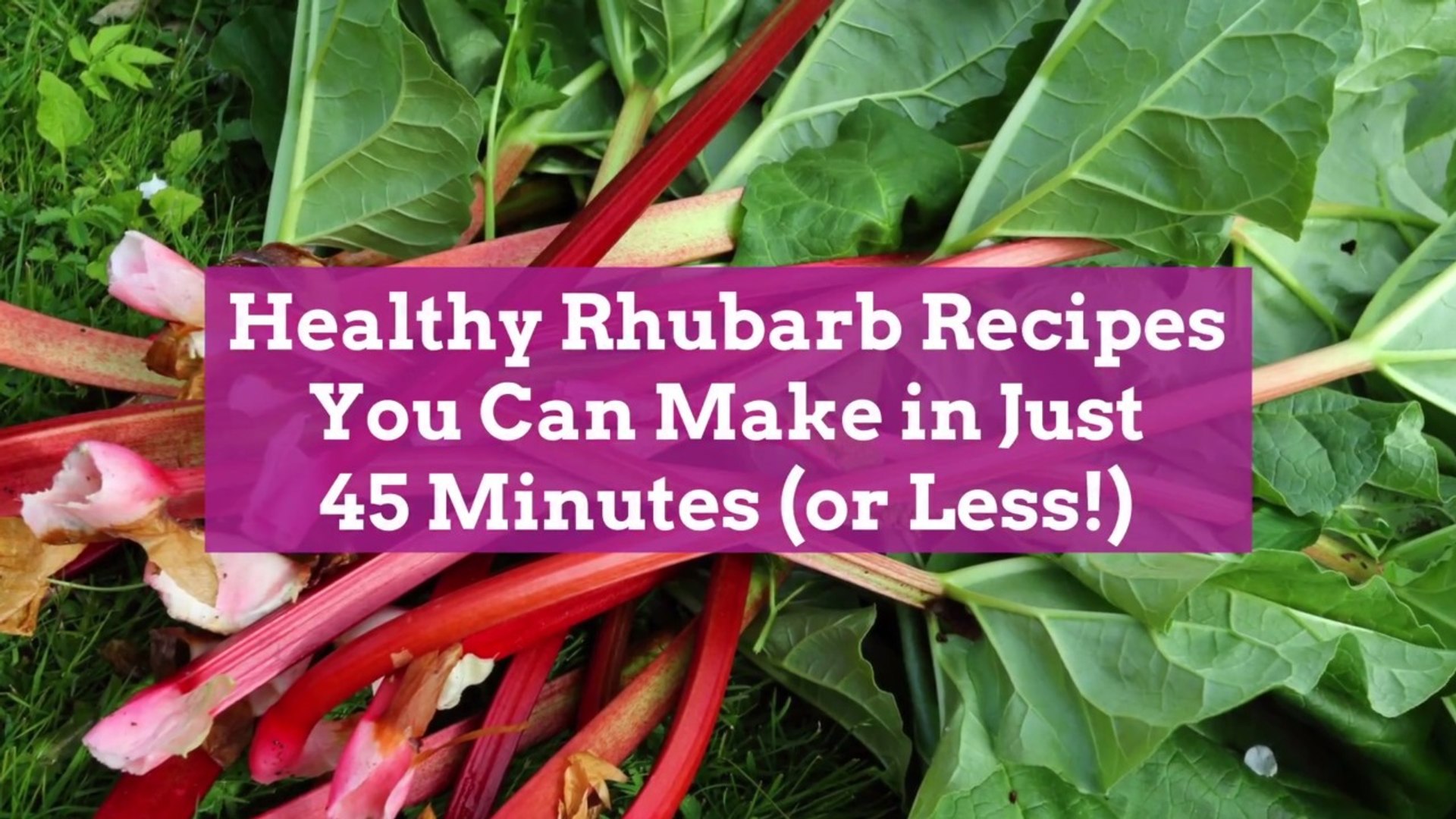 Healthy Rhubarb Recipes You Can Make in Just 10 Minutes or Less