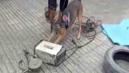 Kaynak makinesinin içine sakladığı uyuşturucuyla yakalanan zanlı tutuklandı